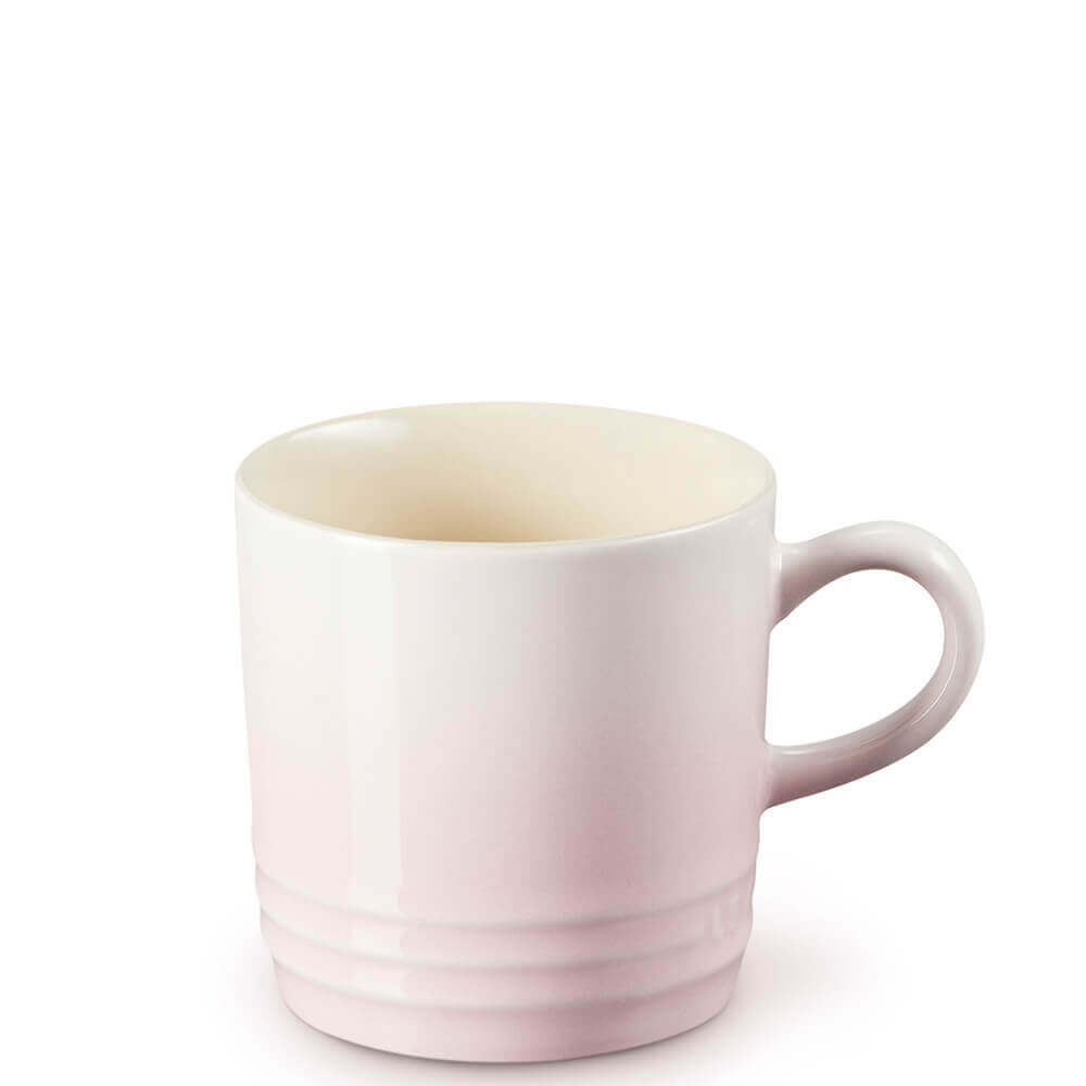 Le Creuset Stoneware Shell Pink Cappuccino Mug 200ml